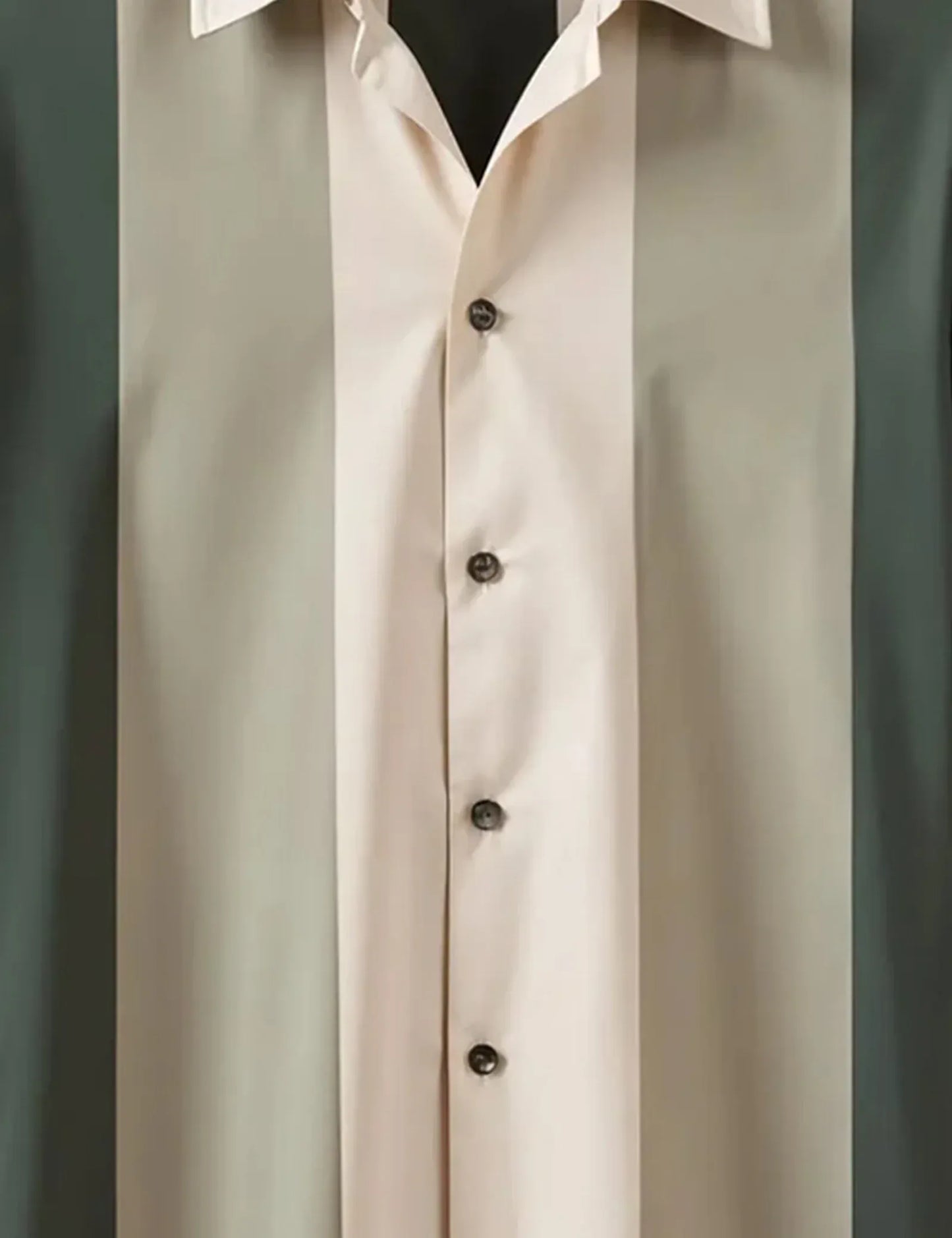 Vertical Color Block Shirt – Men’s Short Sleeve Button-Up (XS–6XL)